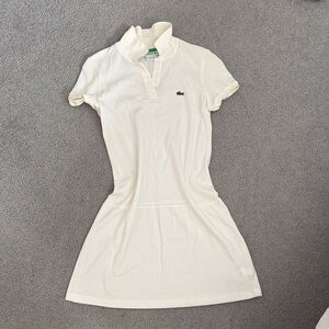 Lacoste Ivory Polo Mini Dress